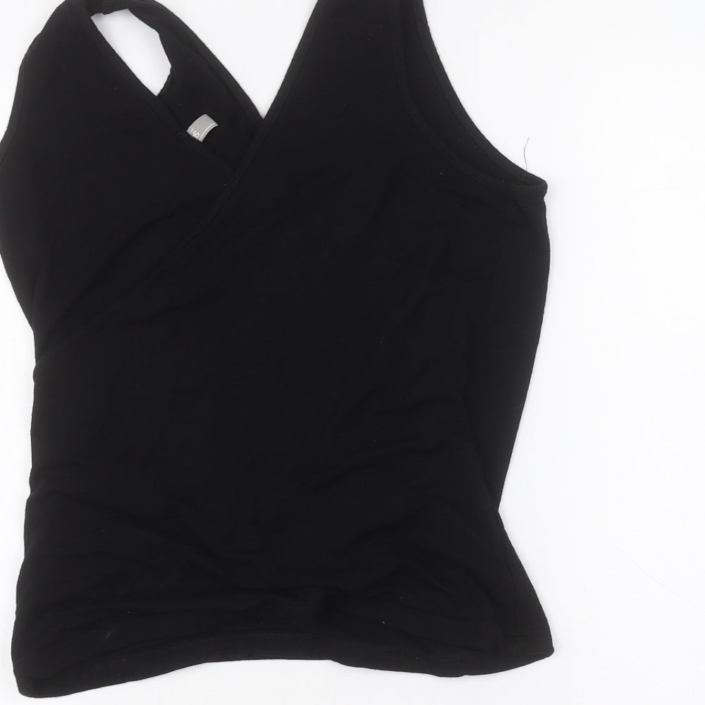Womens UK Size 10 ASOS Black Basic T-Shirt