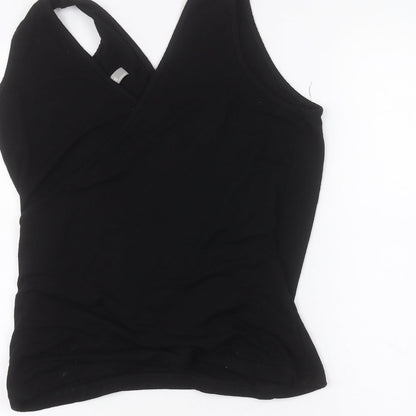 Womens UK Size 10 ASOS Black Basic T-Shirt