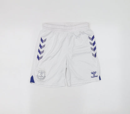 Everton Boys White   Sweat Shorts Size 12 Years - EVERTON FC