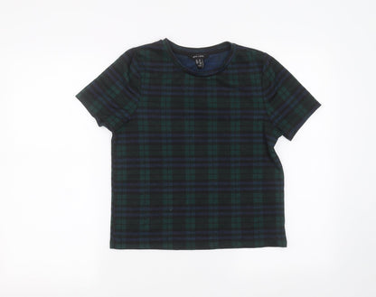 Womens UK Size 10 New Look Green Basic T-Shirt