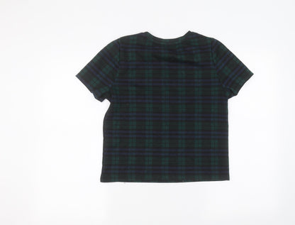 Womens UK Size 10 New Look Green Basic T-Shirt