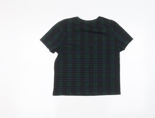 Womens UK Size 10 New Look Green Basic T-Shirt