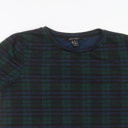 Womens UK Size 10 New Look Green Basic T-Shirt