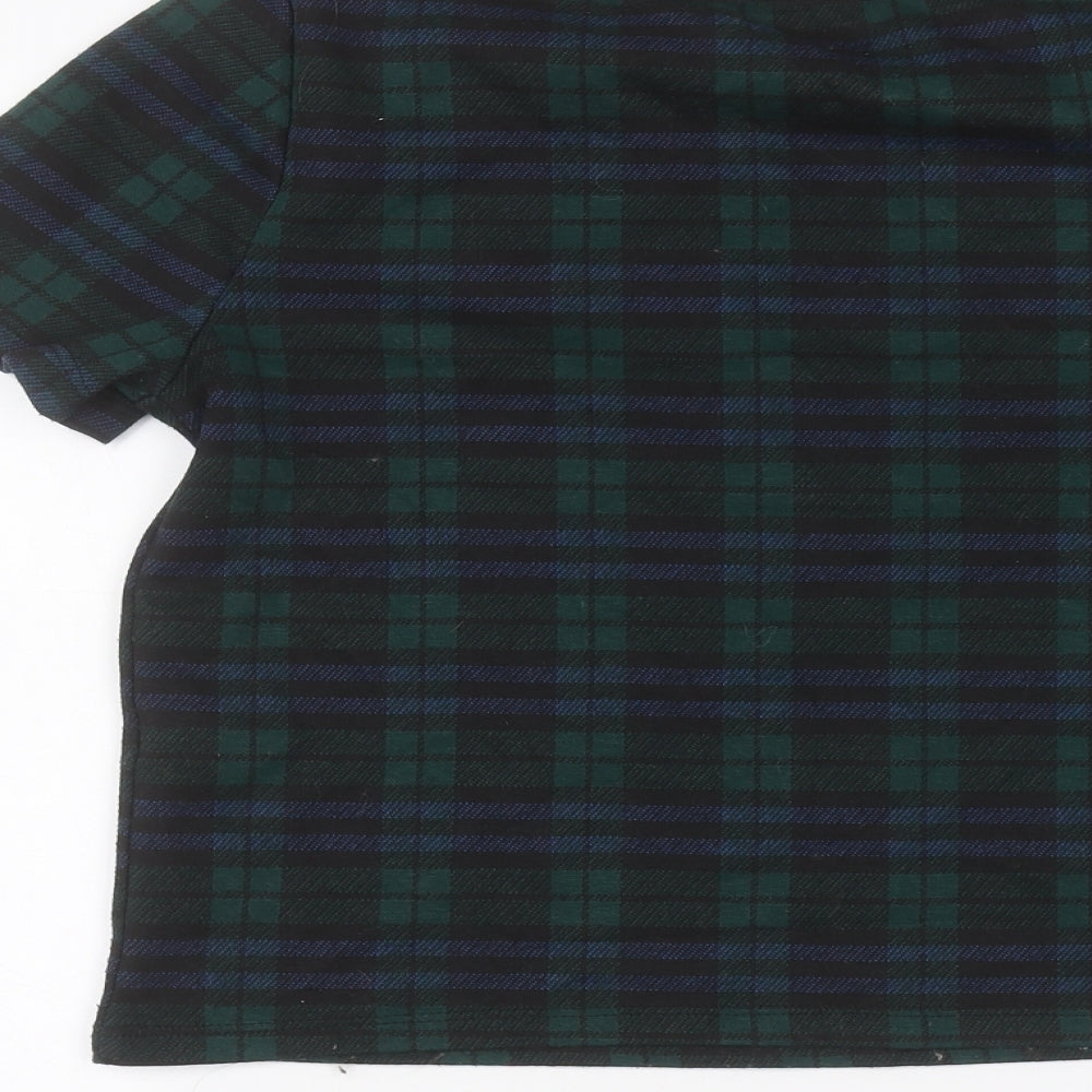 Womens UK Size 10 New Look Green Basic T-Shirt