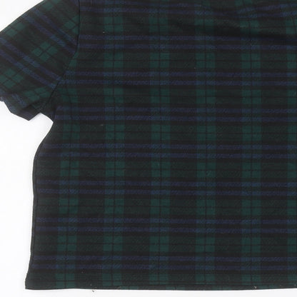 Womens UK Size 10 New Look Green Basic T-Shirt