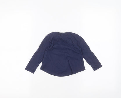 Back view of H&M Baby Blue Basic T-Shirt, size 12-18, Months
