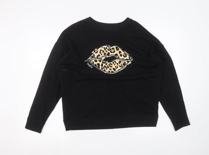 Womens UK Size S New Look Black Pullover Jumper