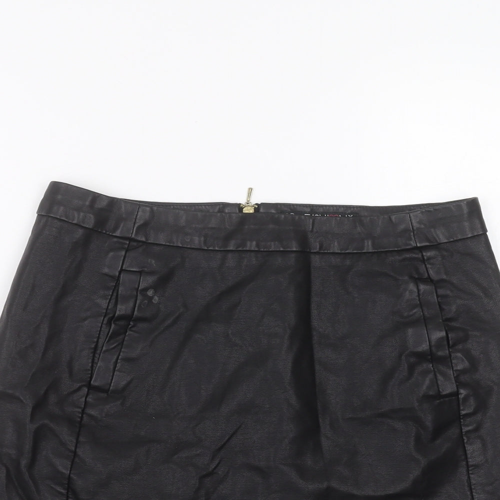 Fashion Womens Black   Mini Skirt Size 10