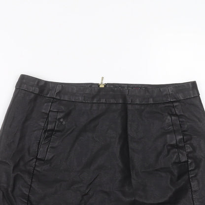 Fashion Womens Black   Mini Skirt Size 10