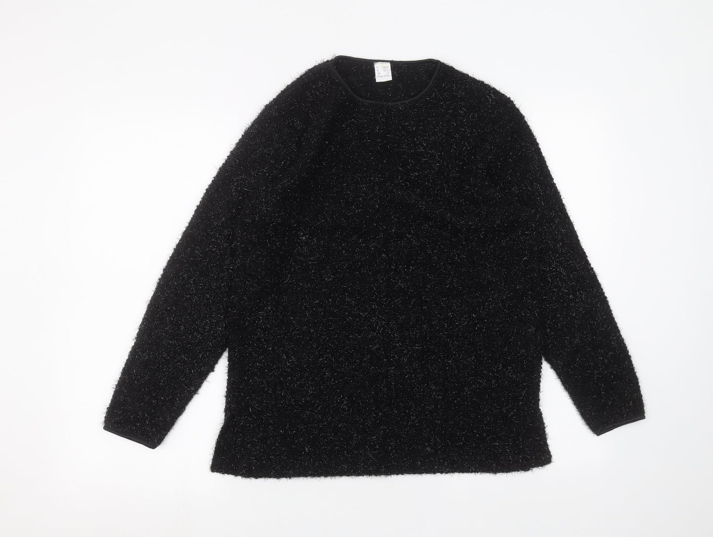 Womens UK Size 12 Preworn Black Pullover Jumper
