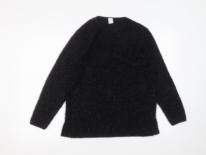 Womens UK Size 12 Preworn Black Pullover Jumper
