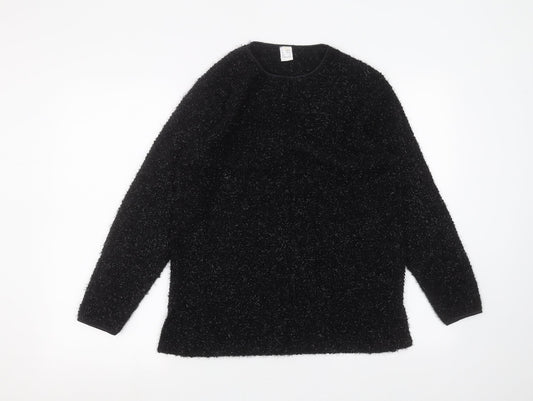 Womens UK Size 12 Preworn Black Pullover Jumper