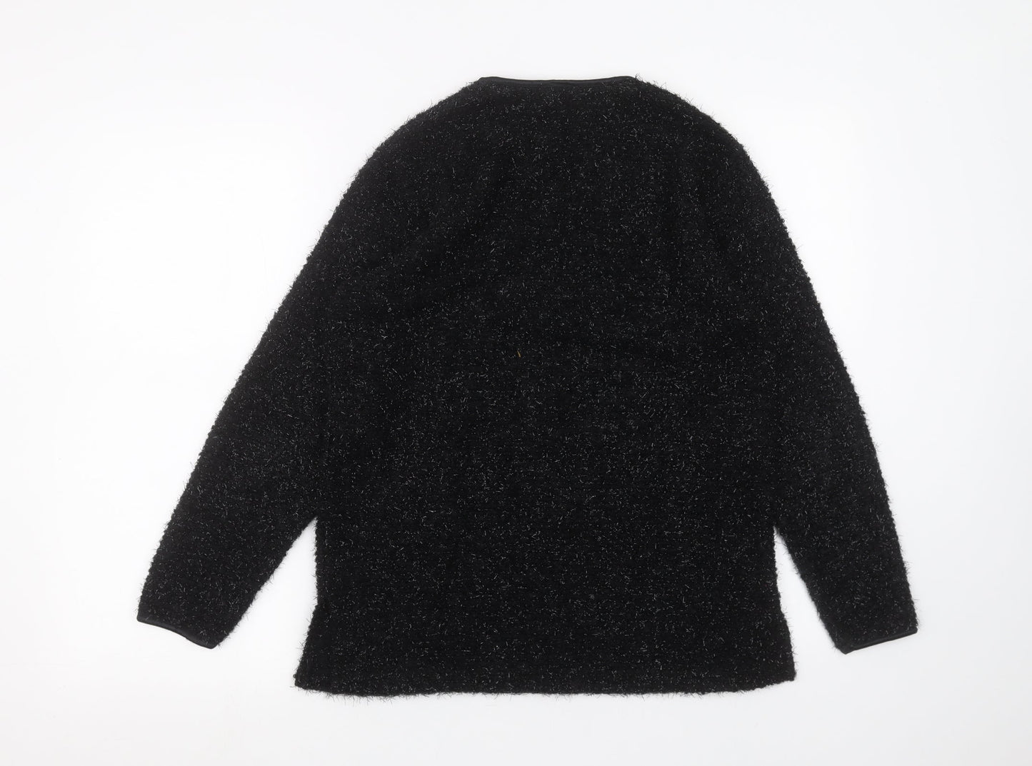 Womens UK Size 12 Preworn Black Pullover Jumper