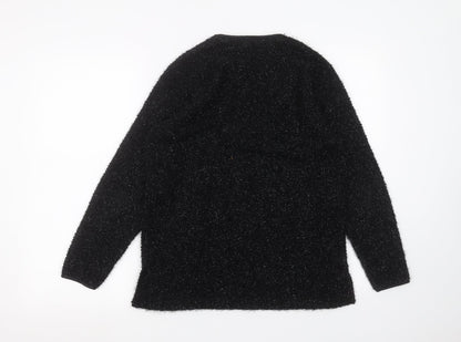 Womens UK Size 12 Preworn Black Pullover Jumper