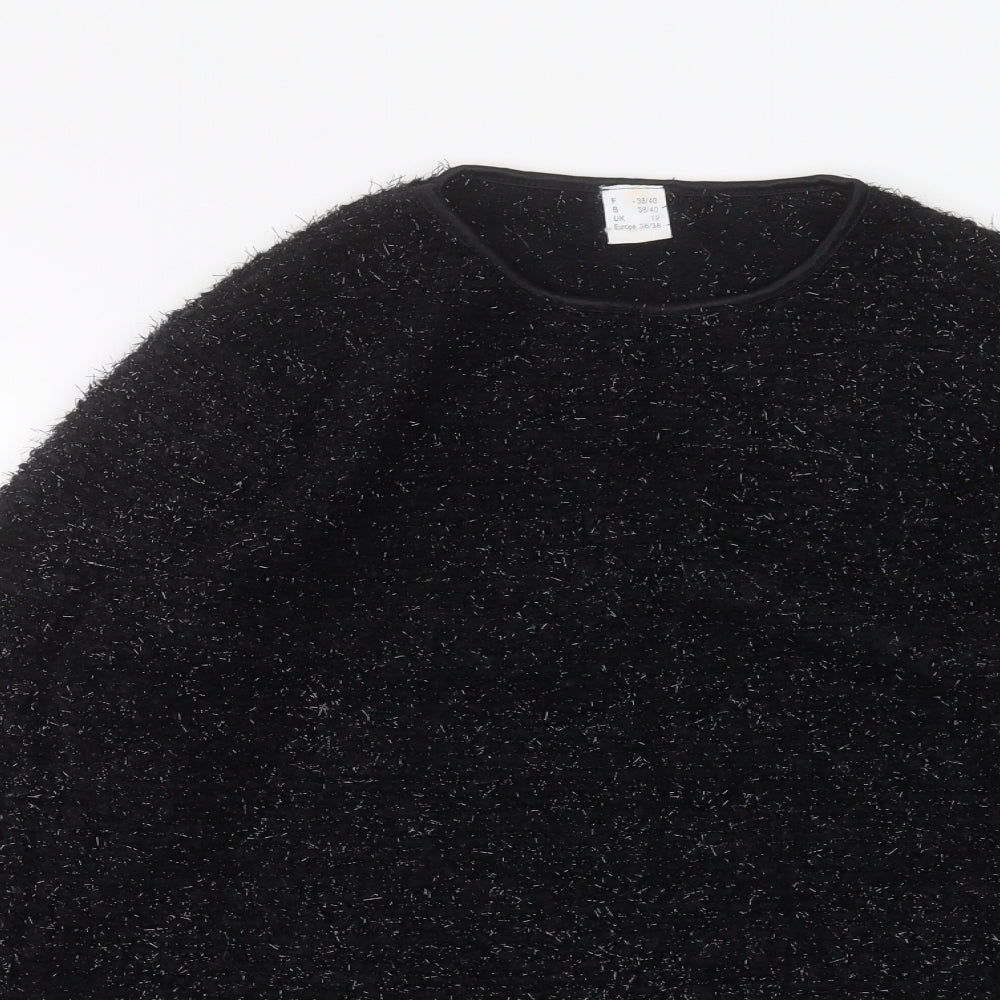 Womens UK Size 12 Preworn Black Pullover Jumper