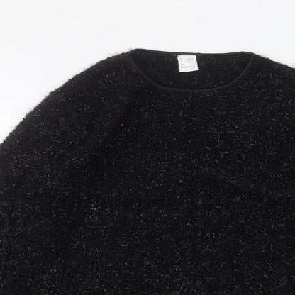 Womens UK Size 12 Preworn Black Pullover Jumper