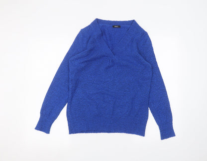 Womens UK Size S M&Co Blue Pullover Jumper