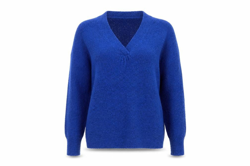 Womens UK Size S M&Co Blue Pullover Jumper