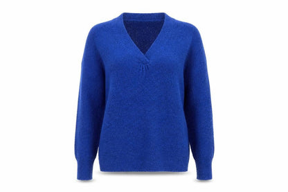 Womens UK Size S M&Co Blue Pullover Jumper