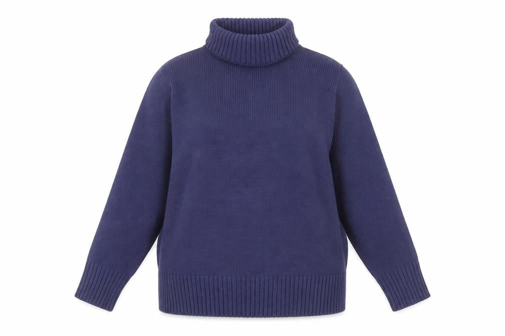 Womens UK Size XL TEXT Blue Pullover Jumper