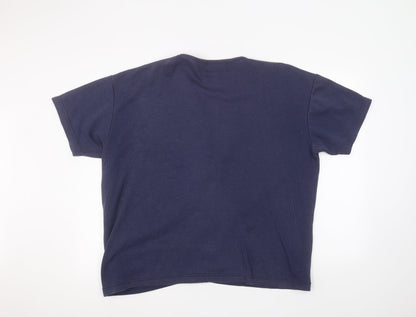 Back view of Nuggets women’s blue jumper, size XL