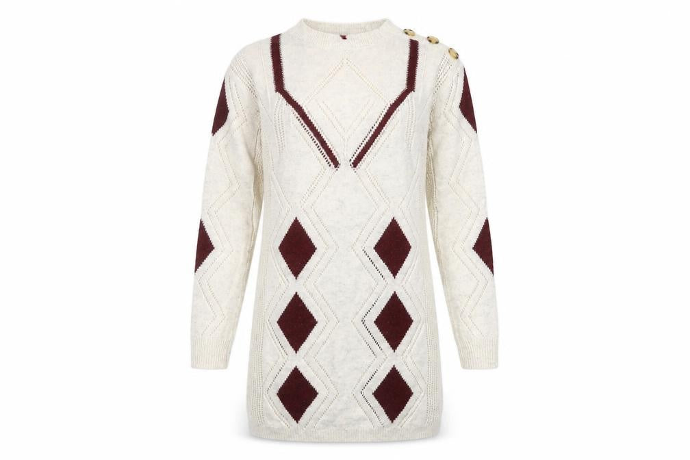 Womens UK Size 8 NEXT White Pullover Jumper