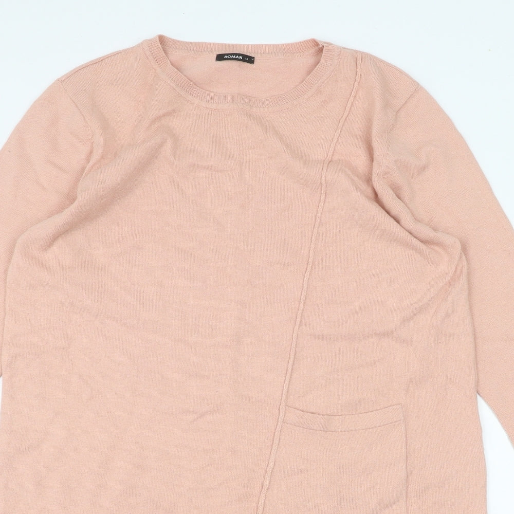 Womens UK Size 14 Roman Pink Pullover Jumper