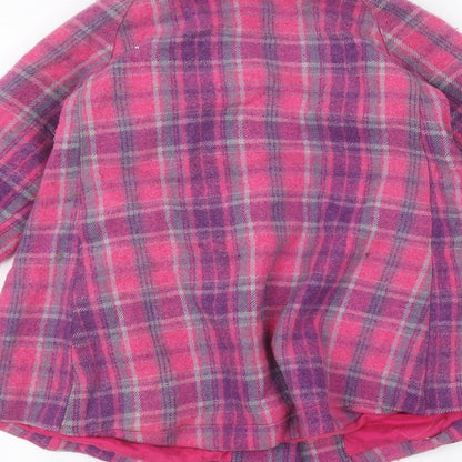 Brand and care label for M&Co girls’ pink jacket, size 4-5, years