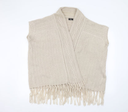 F&F Womens Beige   Jacket Coatigan Size 12