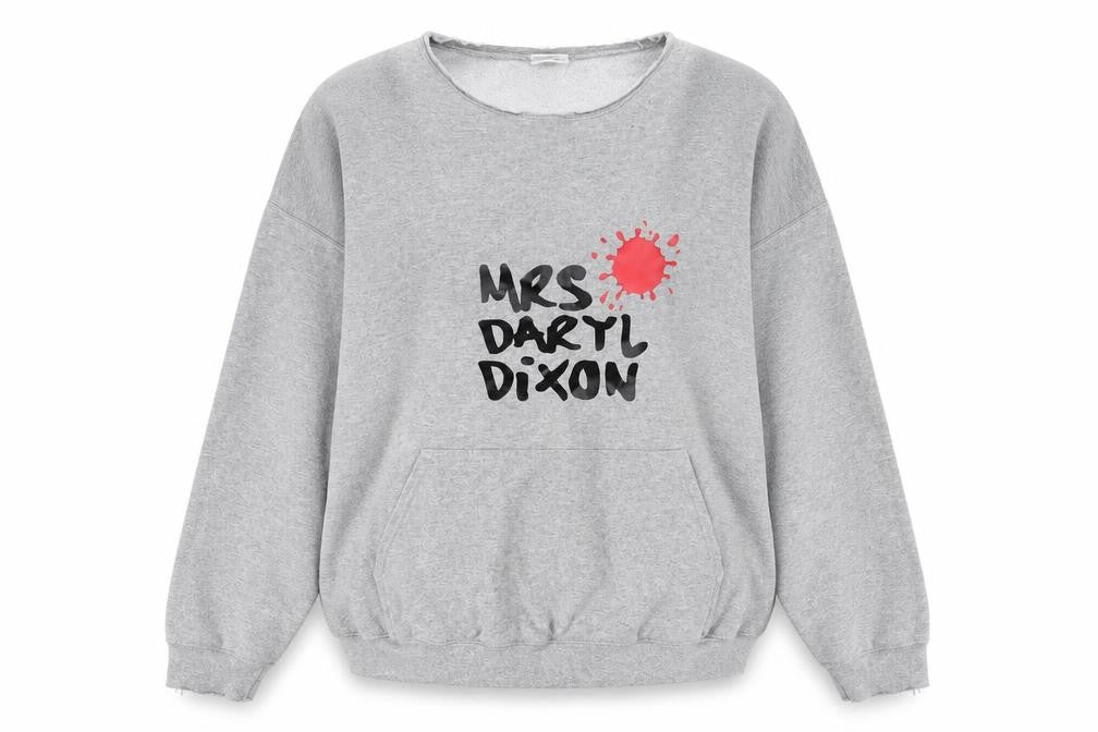 Front view of Gilden women’s grey jumper, size 2XL