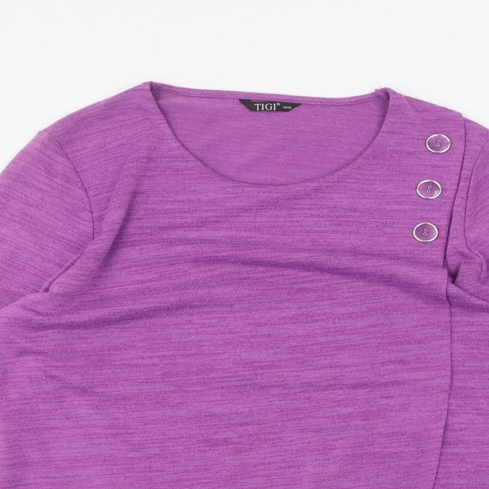 TIGI Womens Pink   Pullover Jumper Size 14