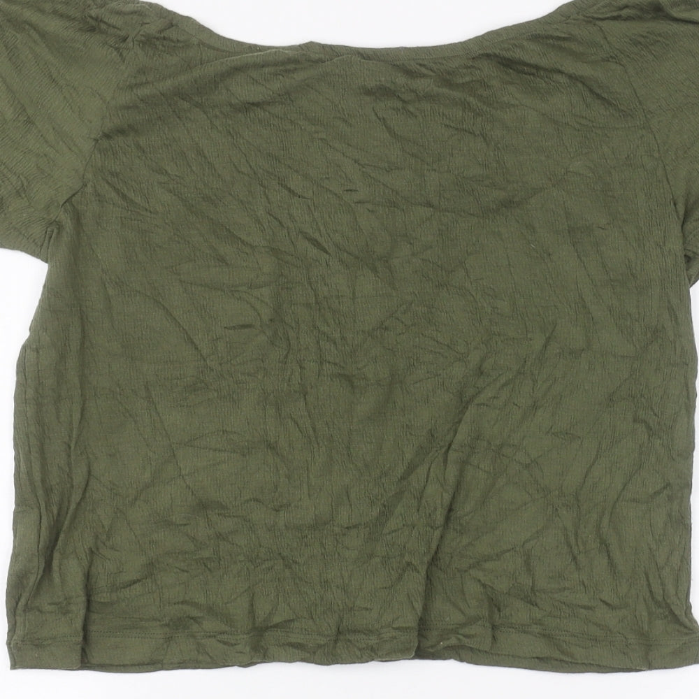 Primark Womens Green   Basic Button-Up Size 4