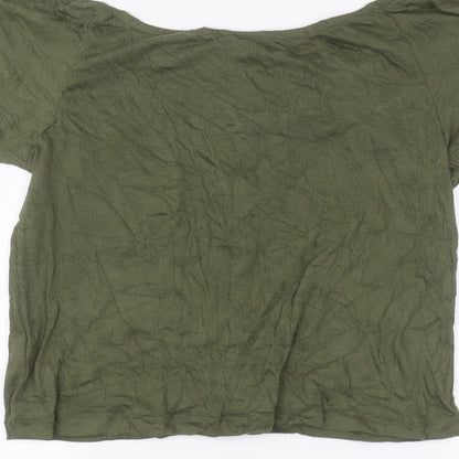 Primark Womens Green   Basic Button-Up Size 4