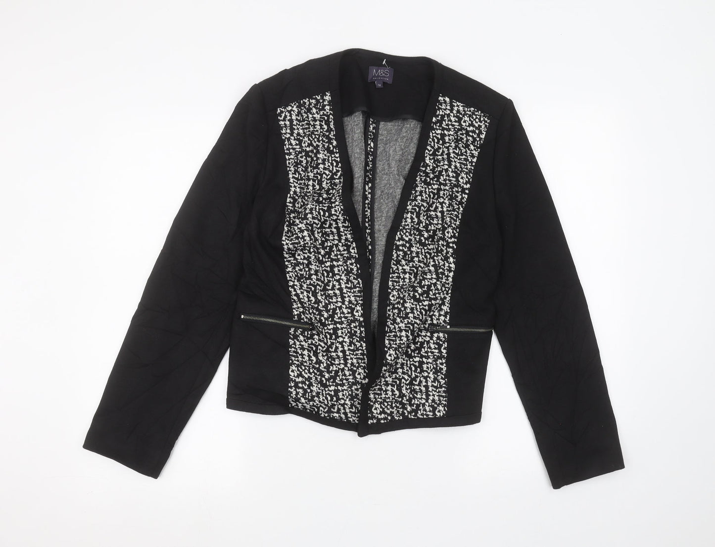Womens UK Size 12 Marks and Spencer Black Jacket