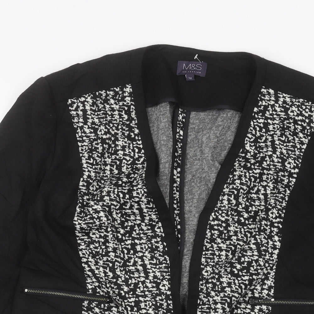 Womens UK Size 12 Marks and Spencer Black Jacket