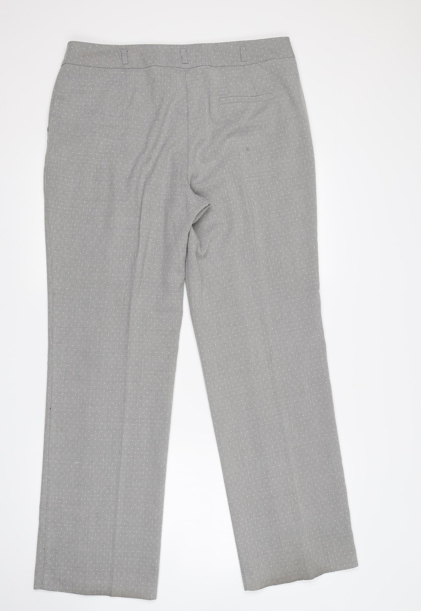 F&F Womens Grey Polka Dot  Trousers  Size 14 L30 in