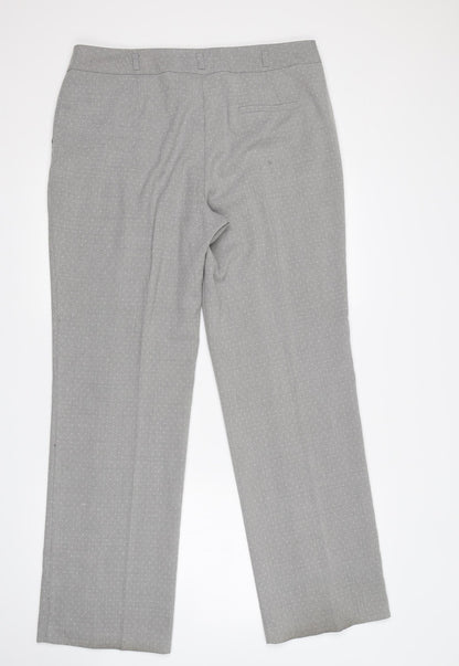 F&F Womens Grey Polka Dot  Trousers  Size 14 L30 in