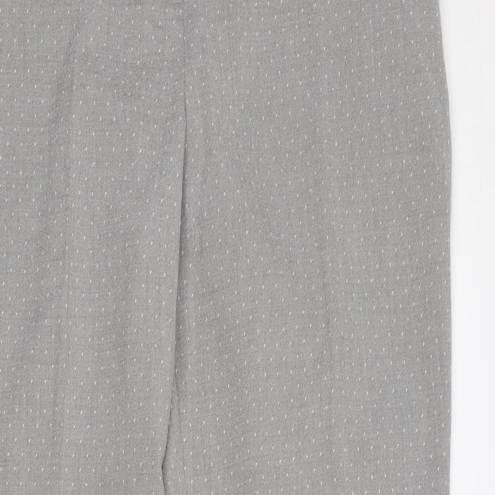F&F Womens Grey Polka Dot  Trousers  Size 14 L30 in