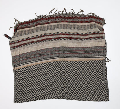 Additional front view of Accessorize women’s multicoloured argyle/diamond shawl/wrap