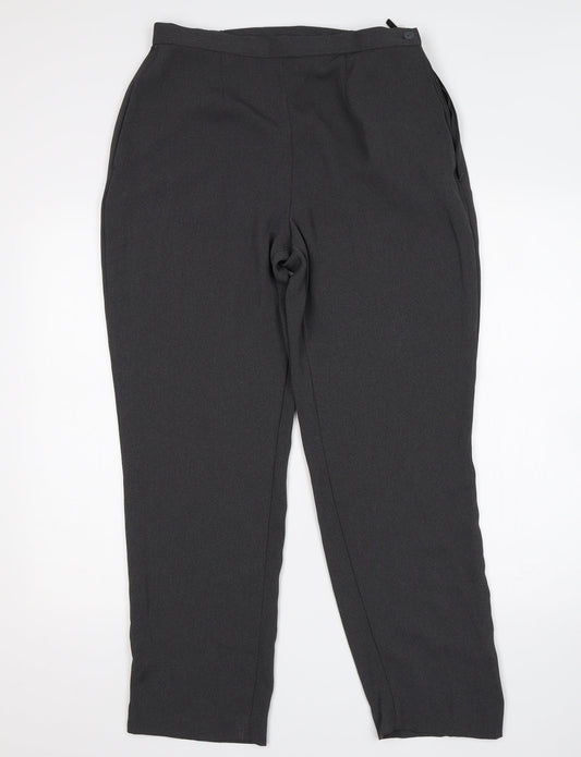 Womens UK Size 14 M&S Regular Fit  Grey Trousers