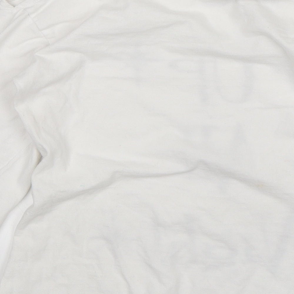 Awesome Womens White   Basic T-Shirt Size S