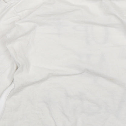 Awesome Womens White   Basic T-Shirt Size S