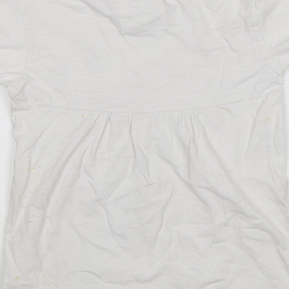 Minnie Minors Girls White   Basic T-Shirt Size 4 Years