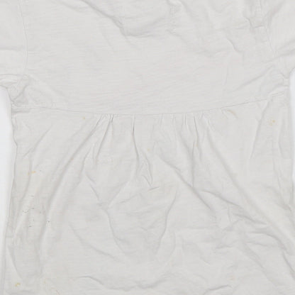 Minnie Minors Girls White   Basic T-Shirt Size 4 Years
