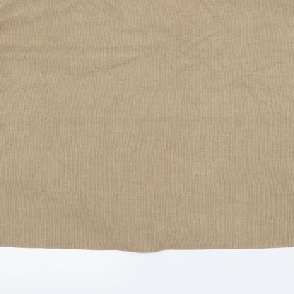 Womens UK Size L Zara Beige Pullover Jumper
