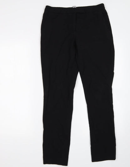 H&M Womens Black   Trousers  Size 8 L29 in