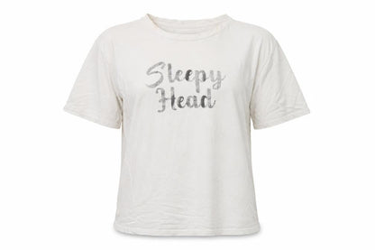 Front view of In the Style women’s white top pyjama top, size UK 8