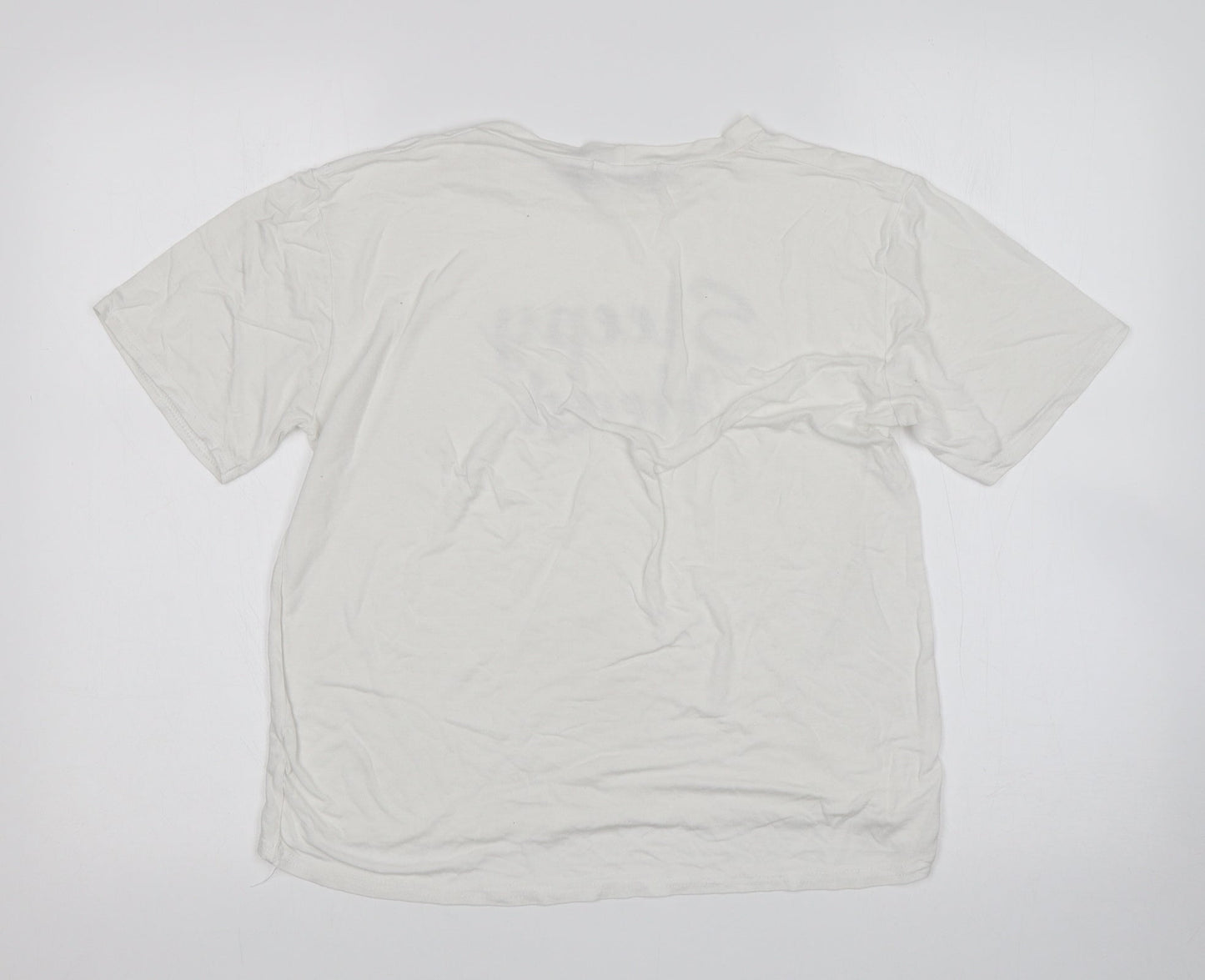 In the Style Womens White   Top Pyjama Top Size 8