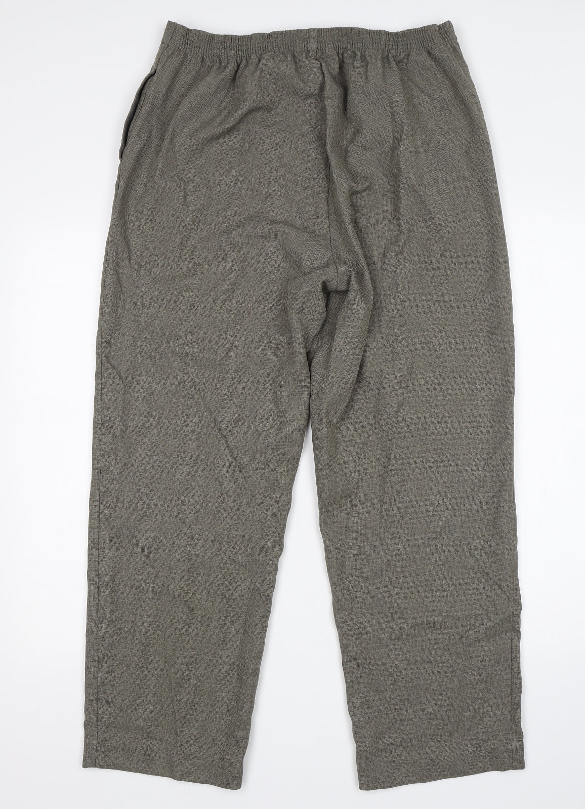 Womens UK Size 14 BM Regular Fit  Green Trousers