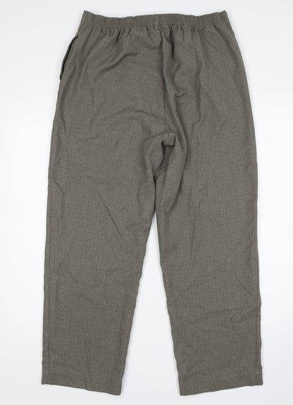 Womens UK Size 14 BM Regular Fit  Green Trousers